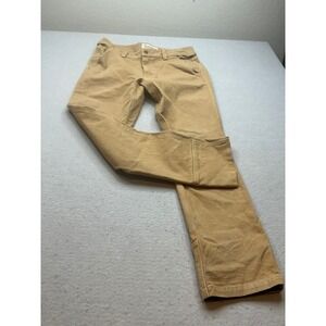 Duck Camp Brush Pants Tan Canvas Reinforced Field Hunting Mens 32x31 WP1001